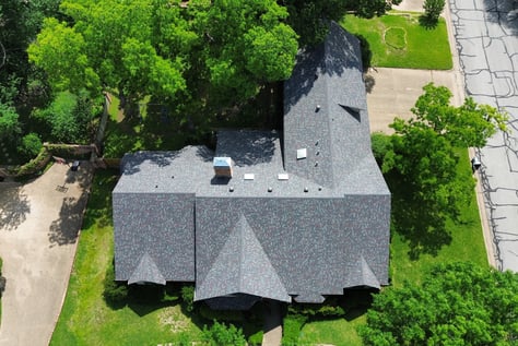 Finished photo of a residential roof replacement in Tyler, TX.