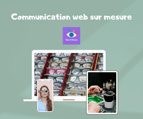 illustration de fiche produit pour des services de communication web sur mesure