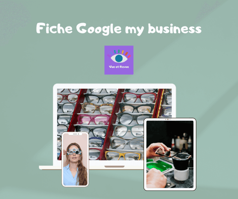 illustration de fiche produit pour les services d'animation de fiche google my business d'a