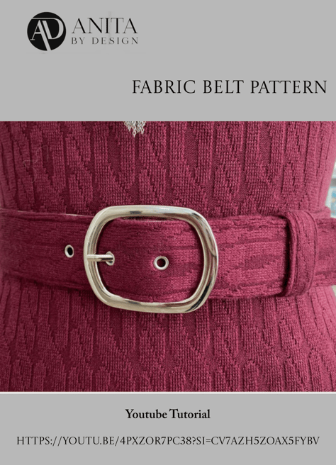 fabric belt sewing pattern