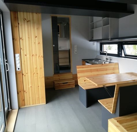 Mikrohus, minihus, kompakt hus interiør