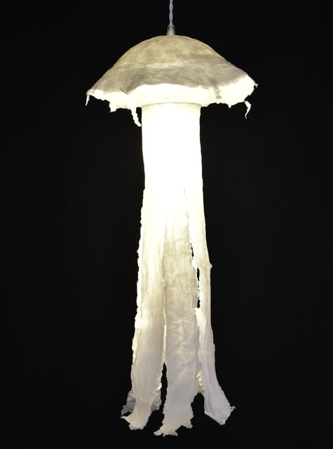 méduse suspension lumineuse papier sète
