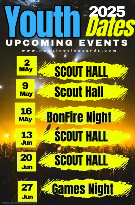 Youth Night calendar - Term 2, 2025