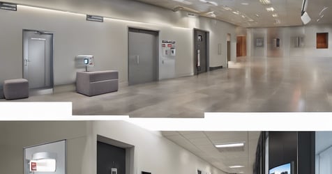 gray concrete wall inside building