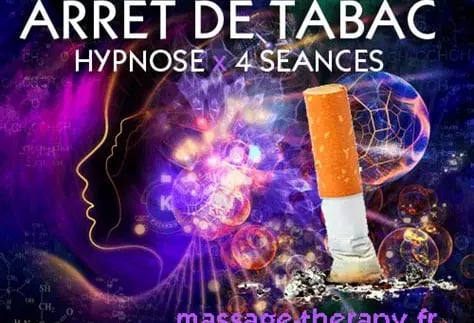 Mégot de cigarette plusieurs pofils de visages cerveau en ébulition arrêt tabac hypnose 4 séances