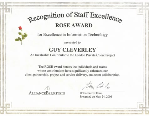 AllianceBernstein Rose Award