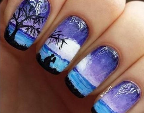 Painted nails