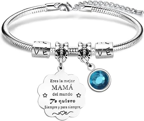VGWON Pulsera para Mamá con Caja de Regalo