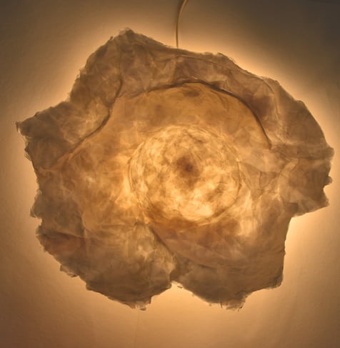 wall light paper sculpture Sète France