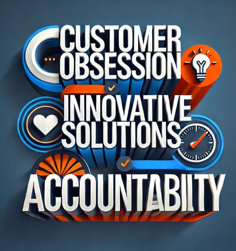 Customer obsession, innovation and accountability