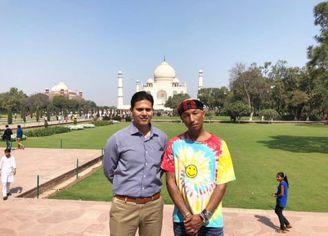 With Mr. Pharrell Williams, American singer and musician