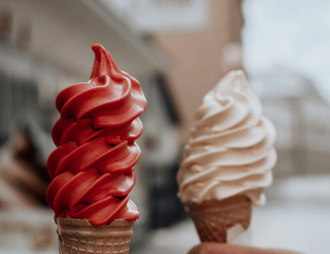 Delicious soft serve ice. The perfect summer treat!