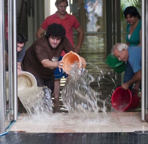 casa inundada