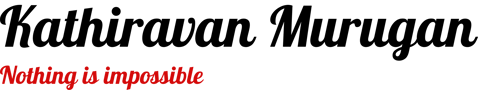 Kathiravan Murugan logo