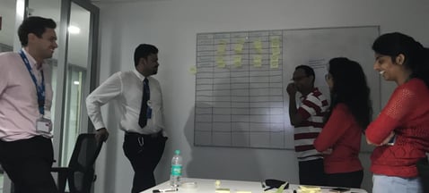 Tim Dougill running an Issue Finding workshop in Pune, India.