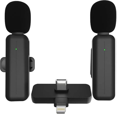 Elevate Your Video Quality with the 2 Pack Wireless Mini Lavalier Microphone