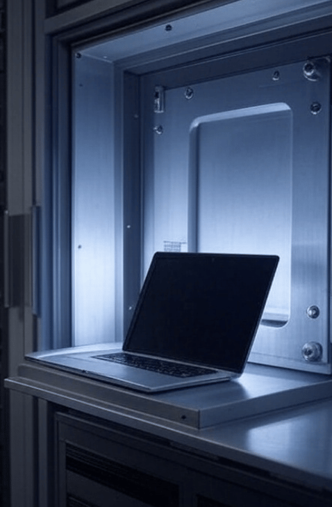 Ordinateur pour la Journée mondiale de la sauvegarde des données informatiques.
