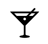 a martini glass with a martini glass