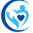 blue caring hands logo
