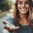 a woman with long hair and a smile on her face