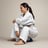 Woman training bjj