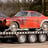 a car is being towed down a flatbed trailer