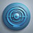 blue wireless internet circular icon