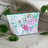 trousse de toilette trapèze fleurs
