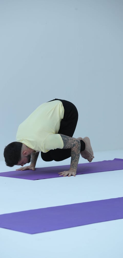 image of a person doing yoga in hathavidya traditional school of yoga