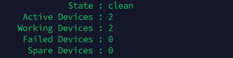 mdstat detail output