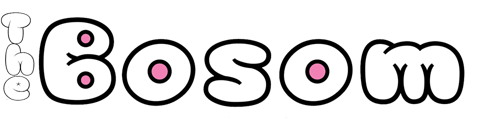 The Bosom Logo in very round letters