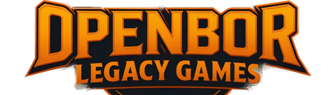 a logo for the OpenBoR Legacy Games