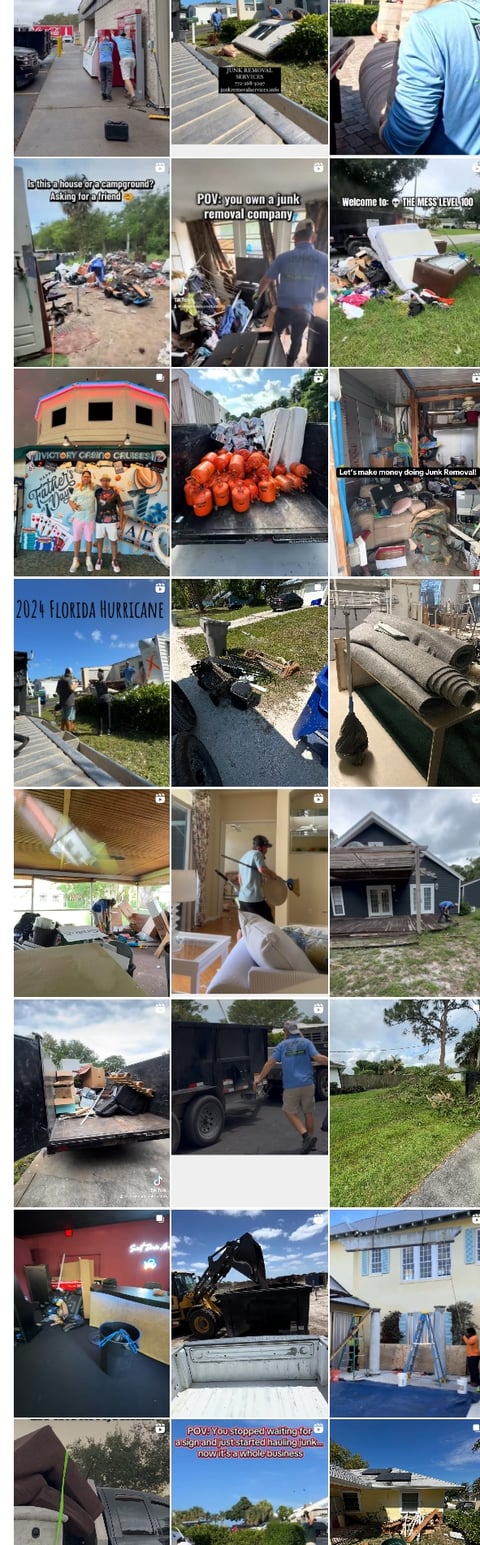 Vero Beach Junk Busters Instagram