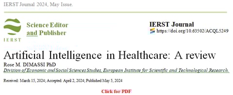AI in Healthcare: a review article