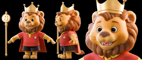 mascote 3D e personagem 3D