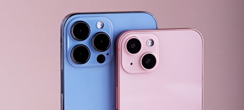 Imagem de dos celulares iphone 