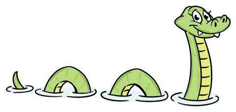 Lock ness monster cartoon