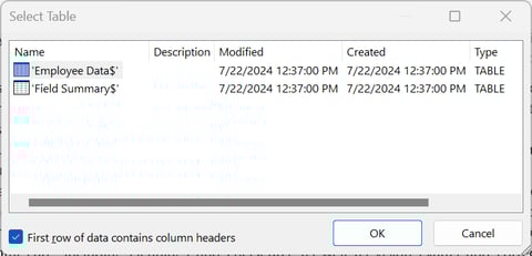 detailed options in the Select Recipients wizard