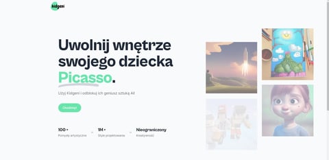 a website page with a picture of a cartoon character