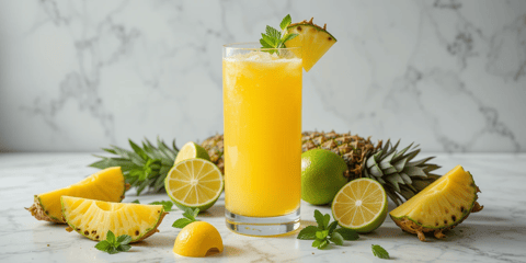jugo de pina y gengibre