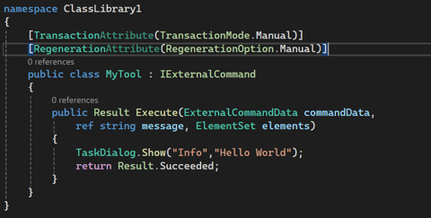 Write the body of the Execute method