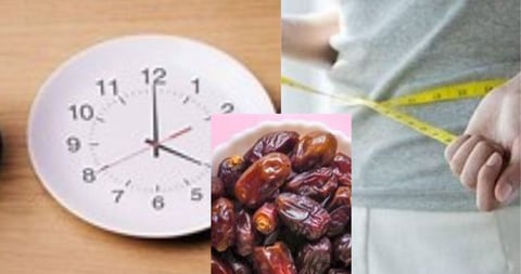 والوزن الصيام والتمر