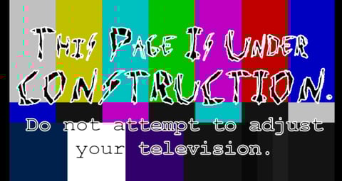 page under contstruction, don't attempt to adjust your television, TV joke, TV trope, cute, cable
