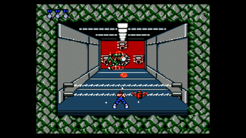 screencap from one of conta's boss fights