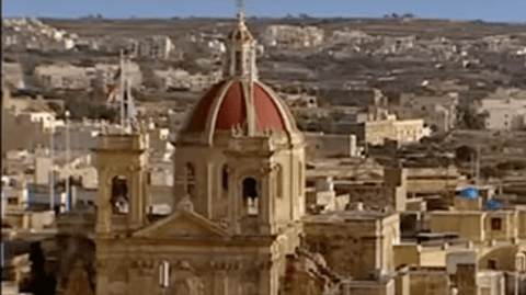 View of St George's Basilica, Gozo.