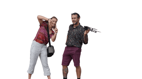 Laurent au drone & Chloé à la vidéo