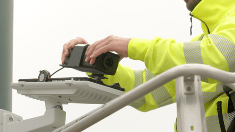 Surveillance camera installed outdoor in Durham Region