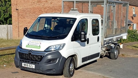 Hilton’s Rubbish Removals branded van in Worcester – trusted local provider of rubbish clearance and