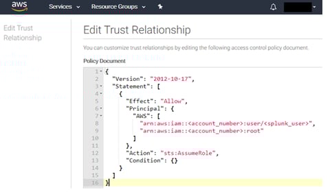 AWS Trust Relationship Configration