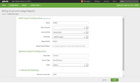 Splunk Billing Dashboard
